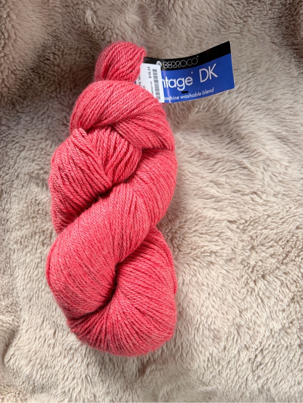 Vintage DK Yarn - Coral Pink